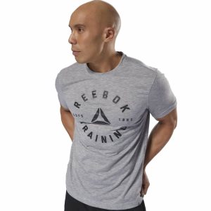 Reebok GS Training Speedwick T Shirt Herren - Grau - DE 307-YGA